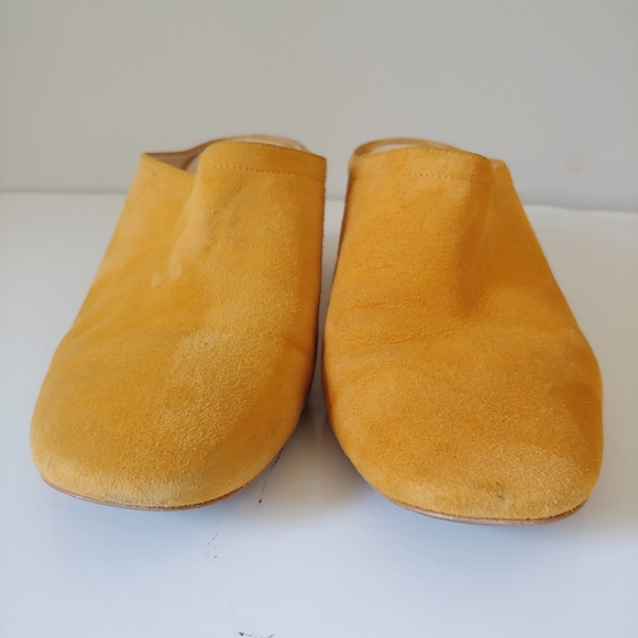 Everlane The Day Heel Mule Slip On Shoes Yellow Suede Size 8.5 - Picture 9 of 15